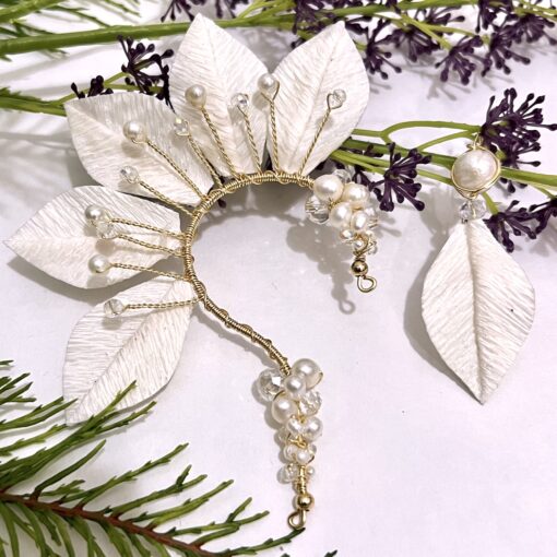 EARCUFF NELA - ARETE HECHO A MANO - EMPAPELARTE - SHOPTROPICAL EDGE