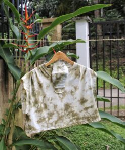 taidaipitiwai for shop tropical edge - cropped tie dye t-shirt - camiseta tie dye