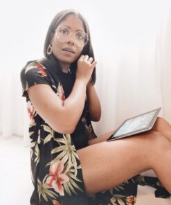 Sobretodo o Kimono negro con estampado - Black printed kimono - SAMNA - ISA KIMONO