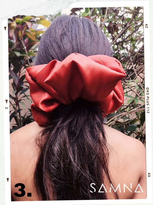 satin scrunchies - cola de cabello de satin