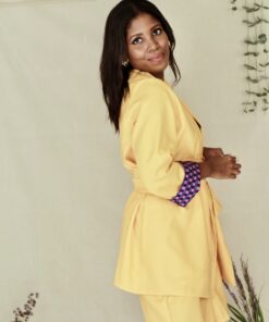 Women's blazer with cuff detail - SAMNA - CLARA BLAZER - NATALIE SAMPSON