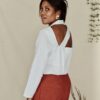 Long sleeve shirt with back detail - SAMNA - GRETA BLOUSE - NATALIE SAMPSON