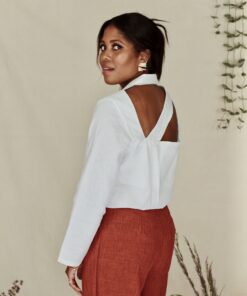 Long sleeve shirt with back detail - SAMNA - GRETA BLOUSE - NATALIE SAMPSON