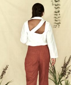 Long sleeve shirt with back detail - SAMNA - GRETA BLOUSE - NATALIE SAMPSON