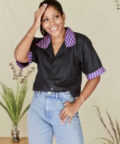 Unisex short sleeve shirt - SAMNA - GRACE SHIRT - NATALIE SAMPSON
