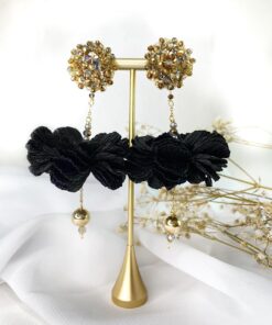 Aretes - Earrings - Hecho a Mano - Handmade - Claveles - Empapelarte