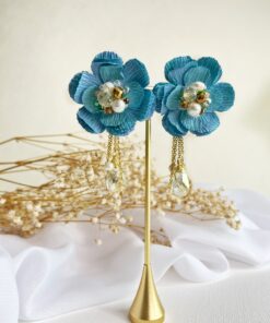 ARETES - EARRINGS - HECHO A MANO - HANDMADE - CLAUDIA - EMPAPELARTE