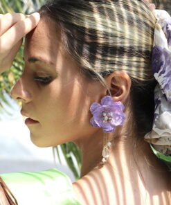 ARETES - EARRINGS - HECHO A MANO - HANDMADE - CLAUDIA - EMPAPELARTE