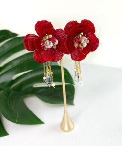 ARETES - EARRINGS - HECHO A MANO - HANDMADE - CLAUDIA - EMPAPELARTE