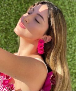 EMPAPELARTE - SHOP TROPICAL EDGE - ARETES AROS FUCSIA