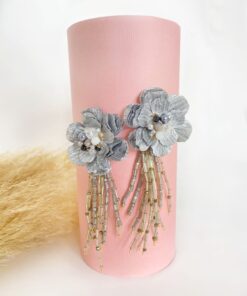 Aretes Sofía - EMPAPELARTE - SHOPTROPICALEDGE - ARETES PLATEADOS - SILVER EARRINGS - HECHO A MANO - HANDMADE