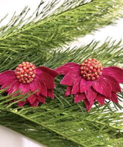 EMPAPELARTE - SHOP TROPICAL EDGE - ARETES ROSADOS - hechos a mano