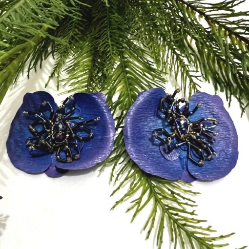 EMPAPELARTE - SHOP TROPICAL EDGE - BLUE HANDMADE EARRINGS - image00003