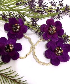 ARETES LUCIA -EMPAPELARTE - SHOPTROPICALEDGE - ARETES HECHO A MANO - EARRINGS HANDMADE1500