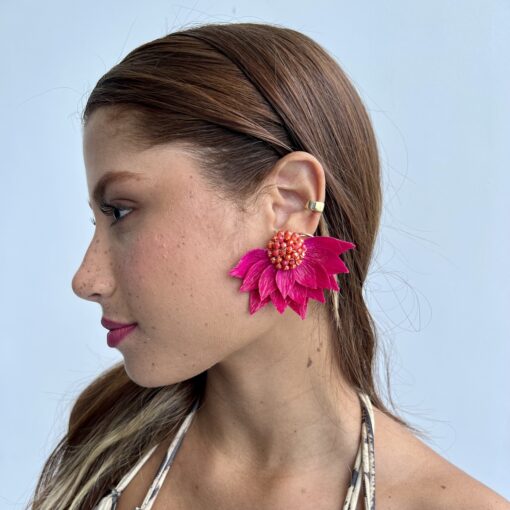 EMPAPELARTE - SHOP TROPICAL EDGE - pink earrings - handmade accessories