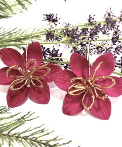 Aretes Hechos a Mano - Valentina - Argollas - Empapelarte - Shop Tropical Edge